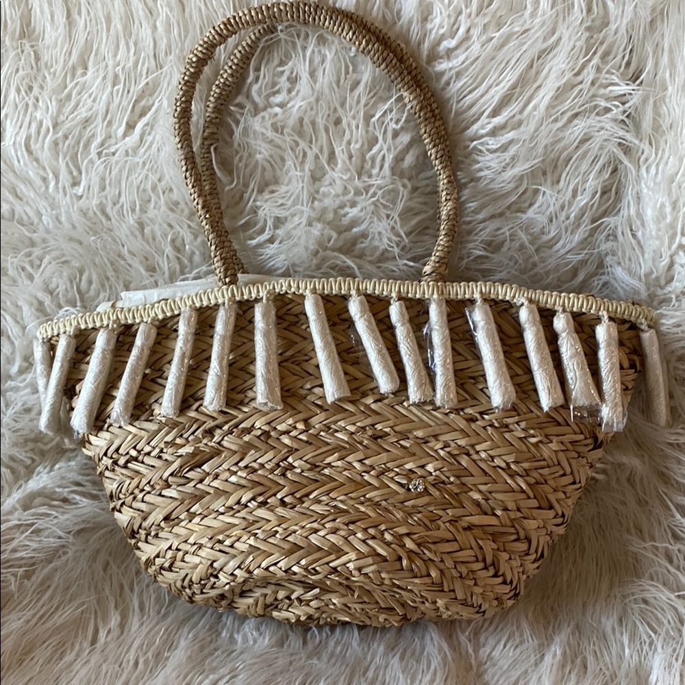 NWT Florabella Wilmington Tote, Natural & Ivory - Picture 2 of 9